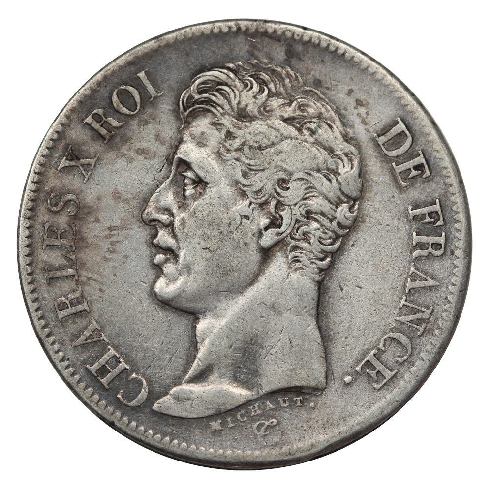 1824-1830 France 5 Francs - Charles X