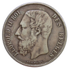 1865-1878 Belgium 5 Francs - King Leopold II