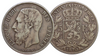 1865-1878 Belgium 5 Francs - King Leopold II