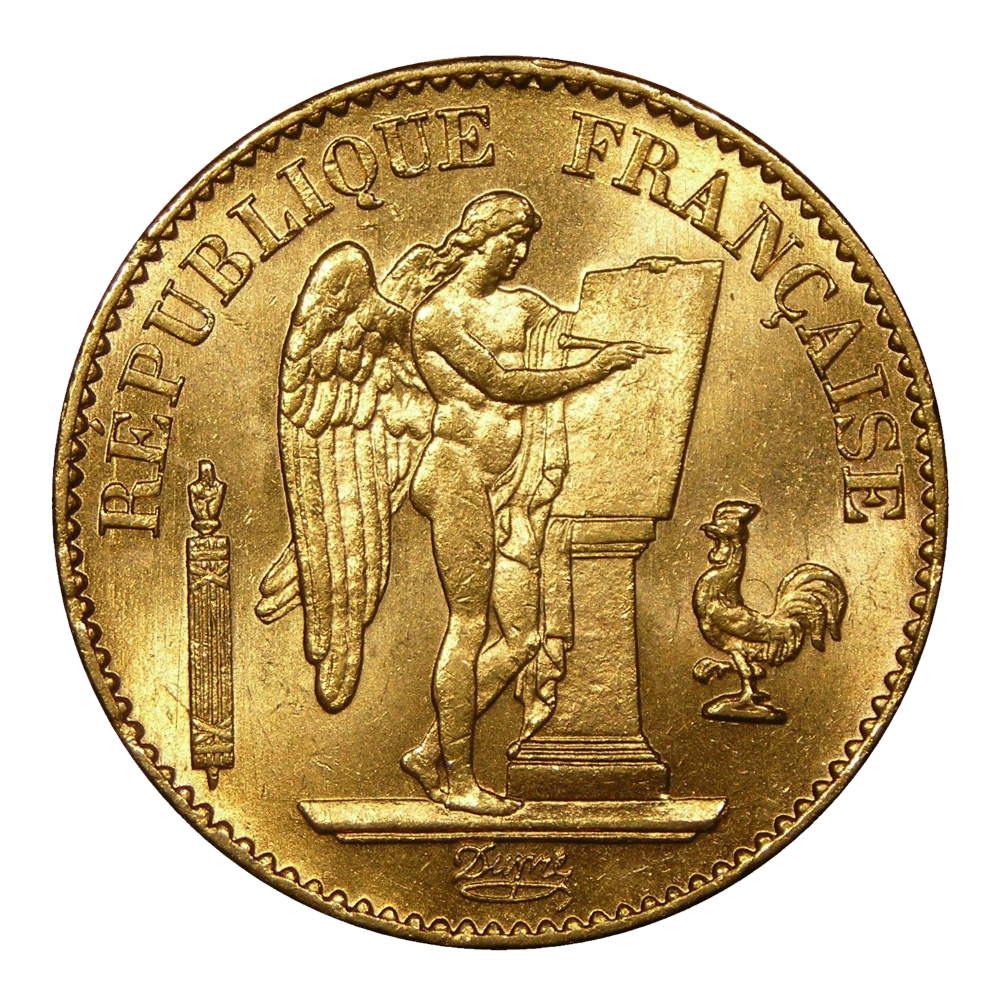 1878-1898 France Gold 20 Francs