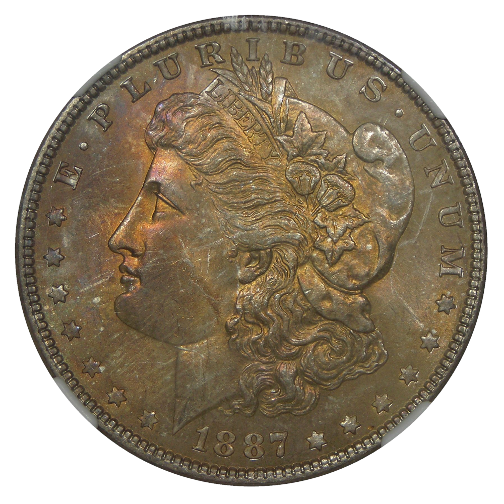 1887-P U.S. Morgan Dollar NGC MS-64