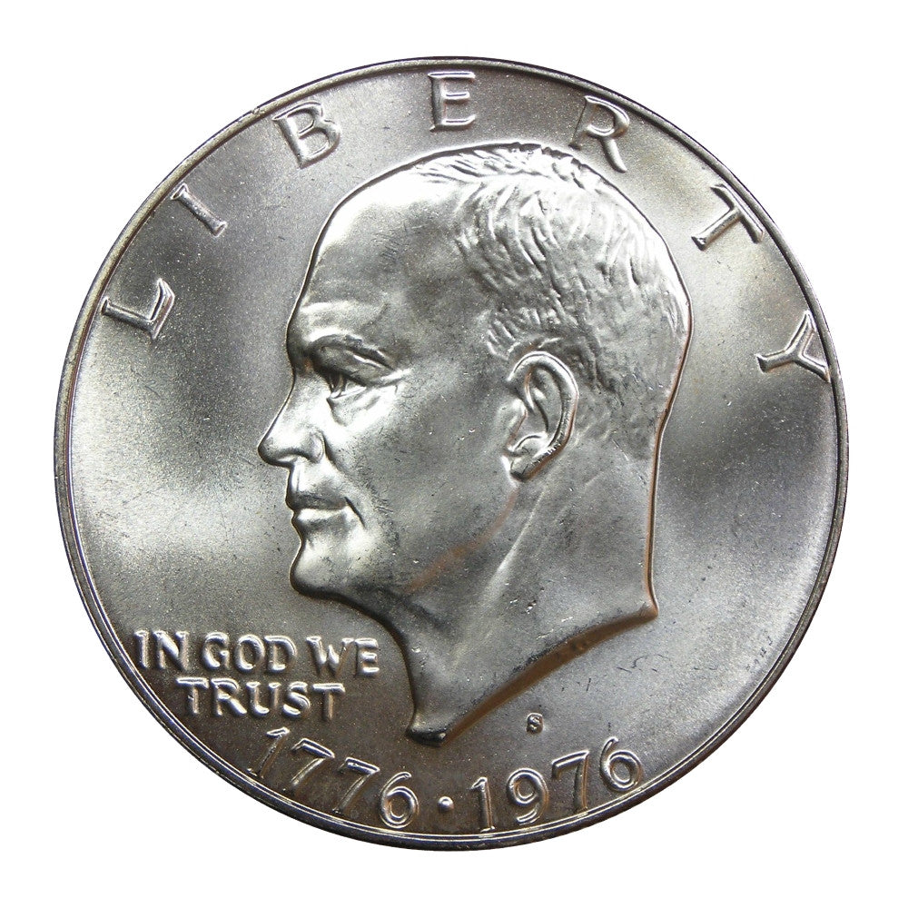 1976-S U.S. Eisenhower Dollar (40% Silver), Choice Brilliant Uncirculated Condition