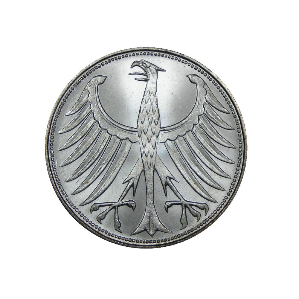 1951-1974 Germany 5 Deutsche Mark