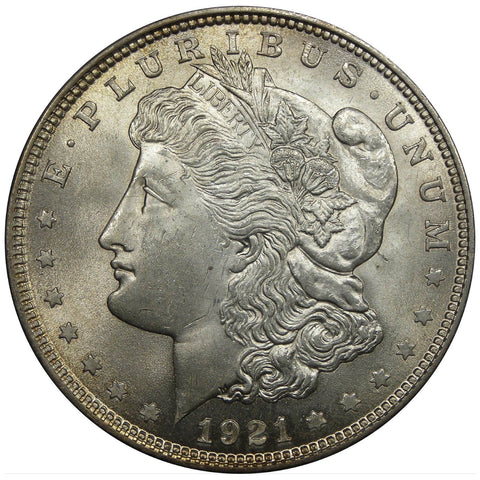 1921 U.S. Morgan Silver Dollar, Choice Brilliant Uncirculated Condition