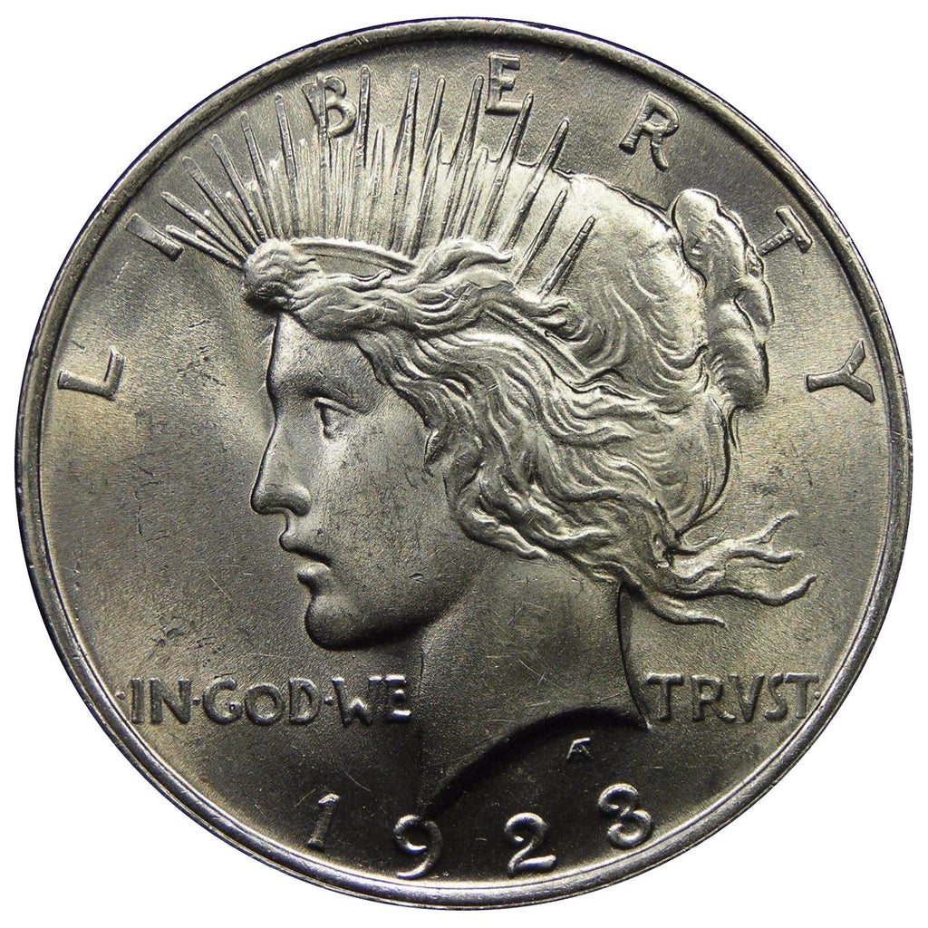 1922-1925 U.S. Peace Silver Dollar, Gem Brilliant Uncirculated Condition